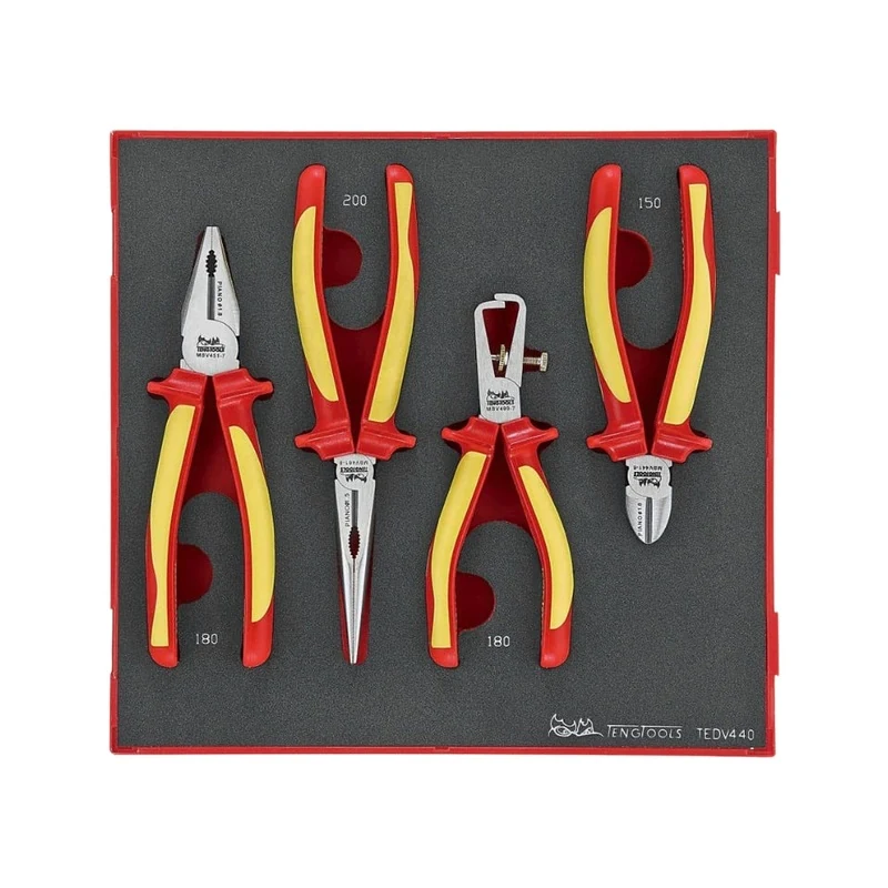 Teng Tools | Insulated Plier Set Foam2 4pc